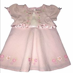YOUNGLAND BABY GIRL PINK DRESS SIZE 3-6 MONTHS